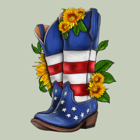 American Cowboy Boot With Sunflower Classic Tee | Teevron