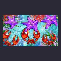 Crab And Starfish  Cup Vintage Tee | Teevron