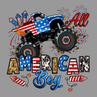 Fourth Of July Monster Truck All American Boy Vintage Hoodie | Teevron