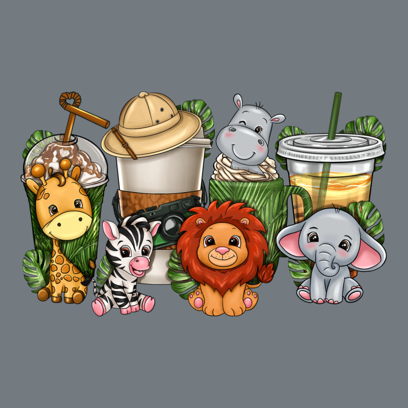 Cute Baby Safari Animals Coffee Cups Heavyweight Sweatshirt by texasbilliewilder | Teevron