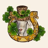 St Patricks Day Goat Horseshoe Shamrock Vintage Tee | Teevron