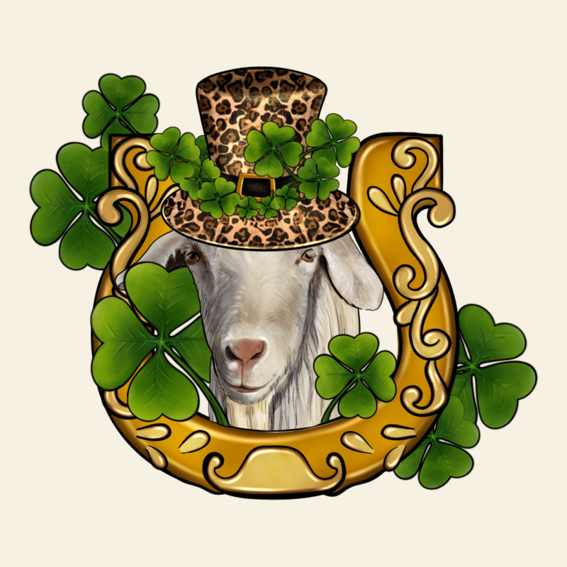 St Patricks Day Goat Horseshoe Shamrock Vintage Tee by RanaPortraitStore | Teevron