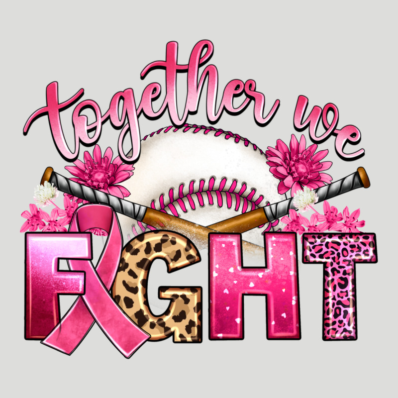 Breast Cancer Together We Fight With Baseball Zipper Hoodie by Artiststas | Teevron