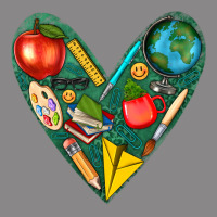 Teacher  Heart Vintage Tee | Teevron