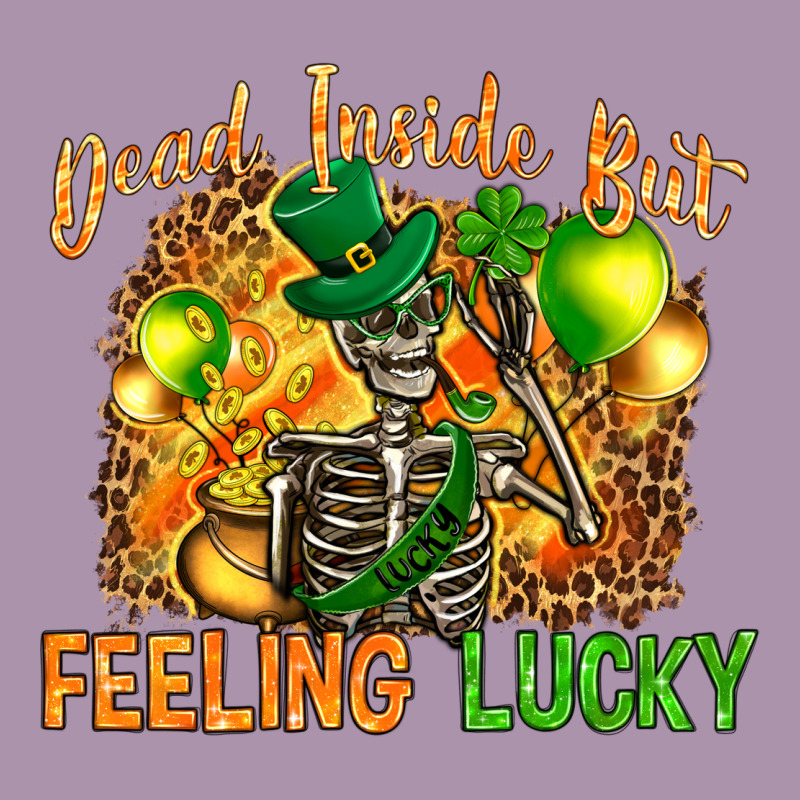 Dead Inside But Feeling Lucky Heavyweight Hoodie by NancyCooperArtShop | Teevron