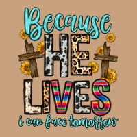 Because He Lives I Can Face Tomorrow Vintage Tee | Teevron
