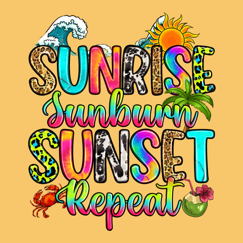 Sunrise Sunburn Sunset Repeat Vintage Hoodie by RanaPortraitStore | Teevron