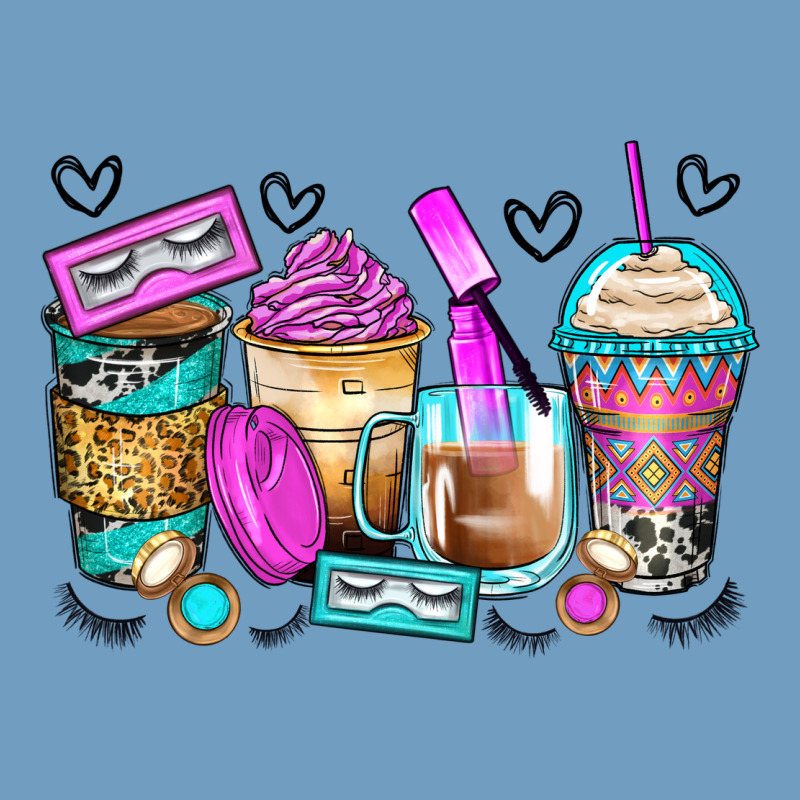 Eyelash Coffee Cups Urban Heavy Tee by Zillion Design Studio | Teevron