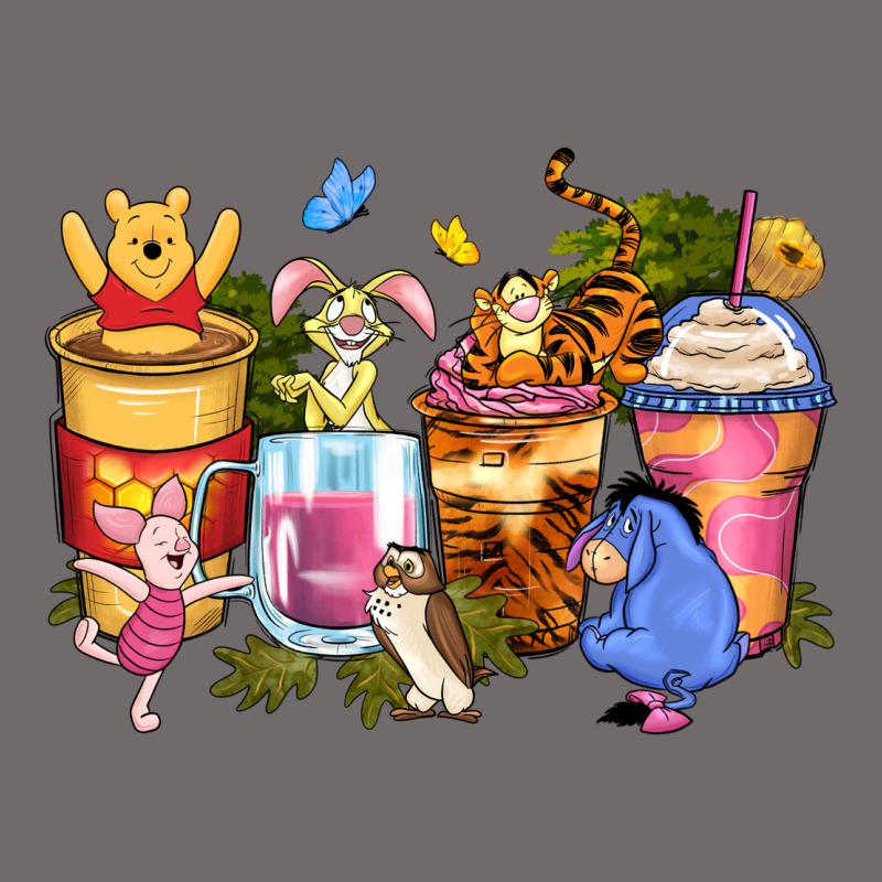 Cartoon Characters Coffee Cups Urban Heavy Tee by Zillion Design Studio | Teevron