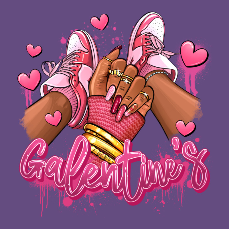 Galentines Afro Girl Sneakers Vintage Hoodie by RanaPortraitStore | Teevron