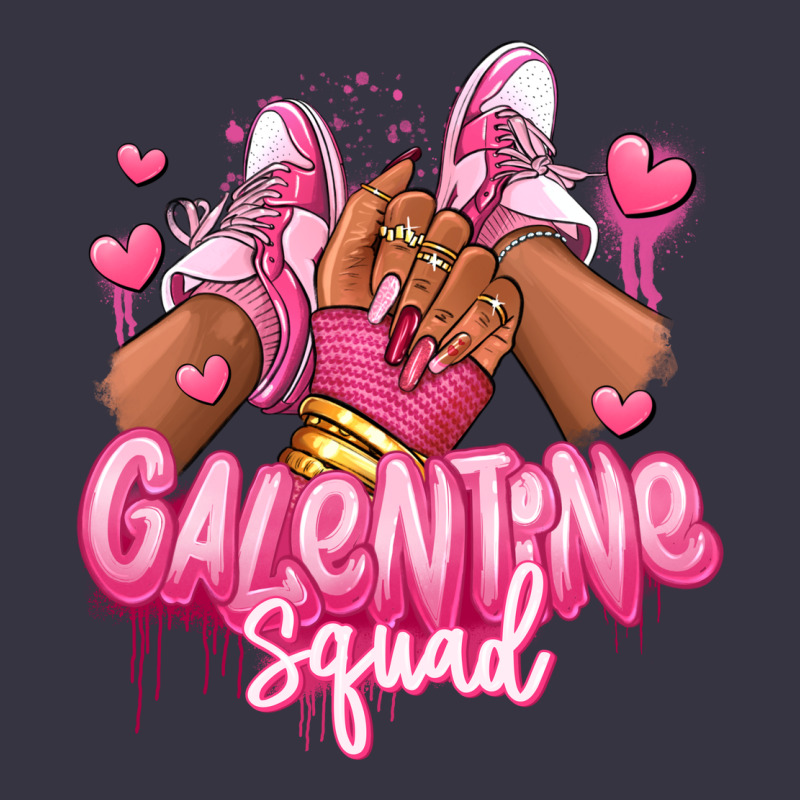 Galentine Squad Afro Girl Sneakers Vintage Hoodie by RanaPortraitStore | Teevron