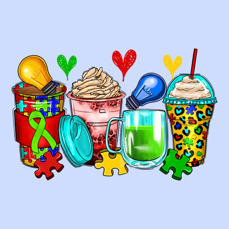 Autism Coffee Cups Urban Heavy Tee by Zillion Design Studio | Teevron