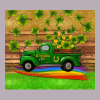 St Patricks Day Truck Shamrock With Rainbow Tumbler Vintage Tee | Teevron