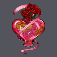 Heart Glass Vase Love Tickets With Rose Vintage Hoodie | Teevron