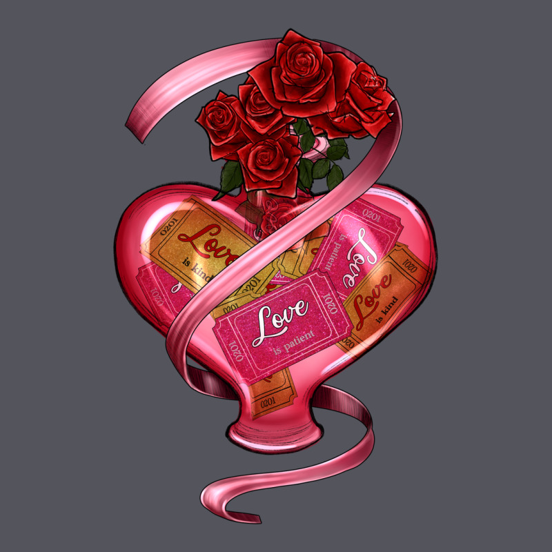Heart Glass Vase Love Tickets With Rose Vintage Hoodie by RanaPortraitStore | Teevron