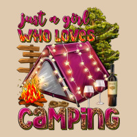 Just A Girl Who Loves Camping Heavyweight Sweatshirt | Teevron