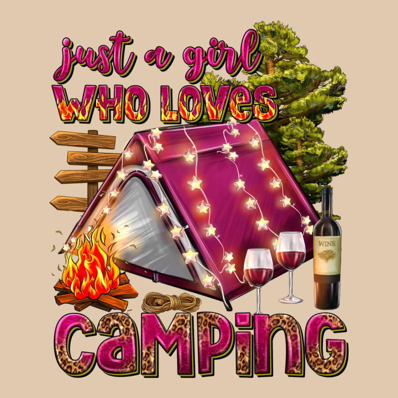 Just A Girl Who Loves Camping Heavyweight Sweatshirt by texasbilliewilder | Teevron