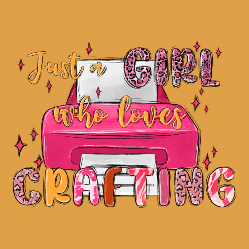 Just A Girl Who Loves Crafting Premium Hoodie by MaliasSmallBusiness | Teevron