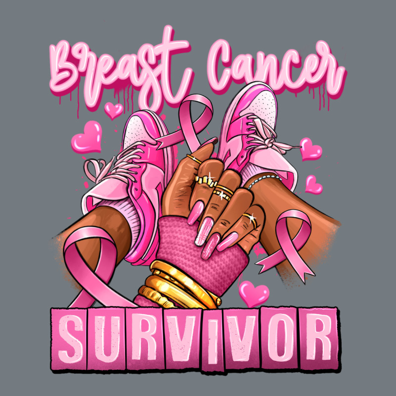 Breast Cancer Survivor Afro Girl Sneakers Heavyweight Sweatshirt by RanaPortraitStore | Teevron