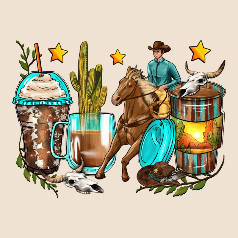 Cowboy Coffee Cups Urban Heavy Tee by Zillion Design Studio | Teevron
