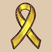 Gold Cancer Ribbon Heavyweight Sweatshirt | Teevron
