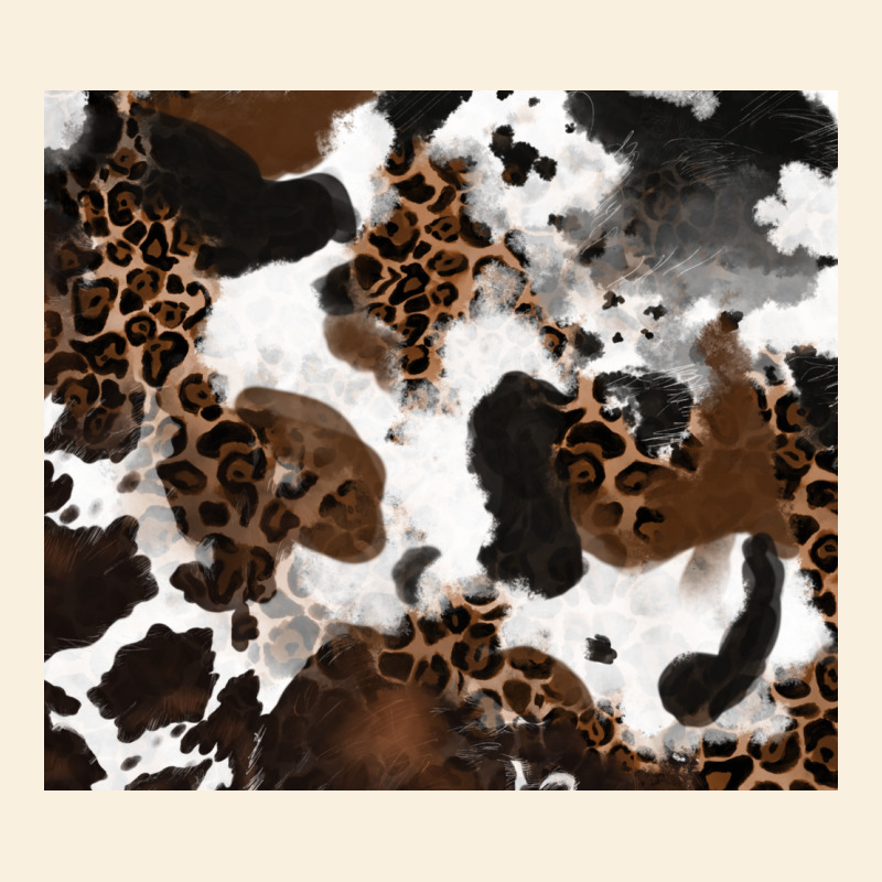 Cowhide And Leopard Pattern Vintage Hoodie by RanaPortraitStore | Teevron