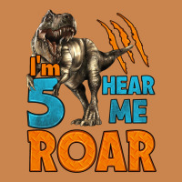I'm Five Hear Me Roar Dinosaur Birthday Heavyweight Hoodie | Teevron