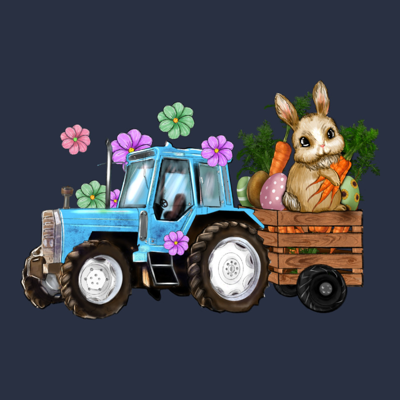 Happy Easter Tractor With Bunny Flowers And Carrot Heavyweight Sweatshirt by RanaPortraitStore | Teevron