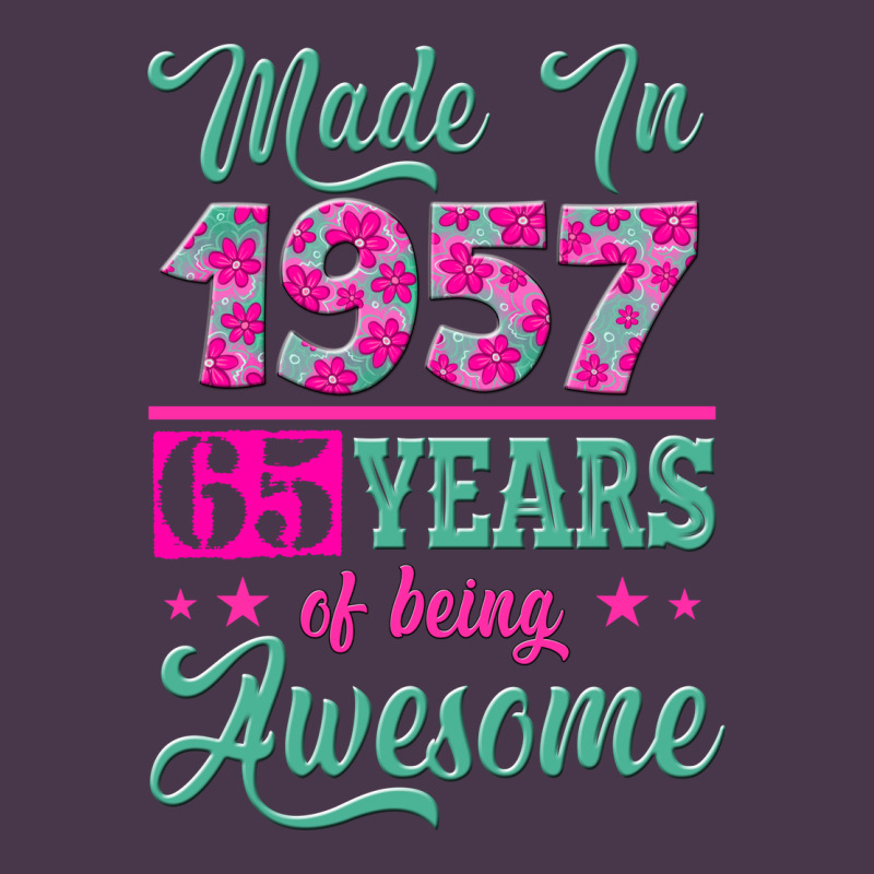 Made In 1957, 65 Years Of Being Awesome Kopya Heavyweight Hoodie by Jasminsmagicworld | Teevron