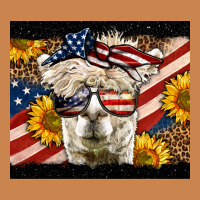 Western 4th Of July Llama Background Heavyweight Hoodie | Teevron