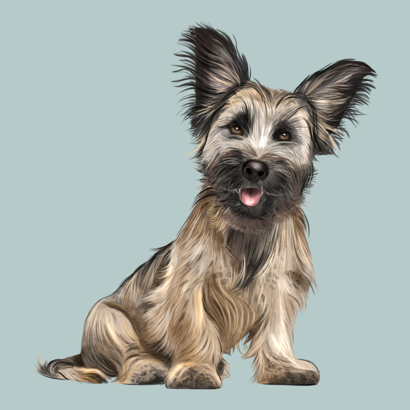 Skye Terrier Dog Illustrations Heavy Core Tee by LillyAllenDesigns | Teevron