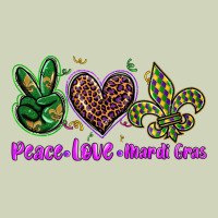 Peace Love Mardi Gras Heavyweight Hoodie | Teevron