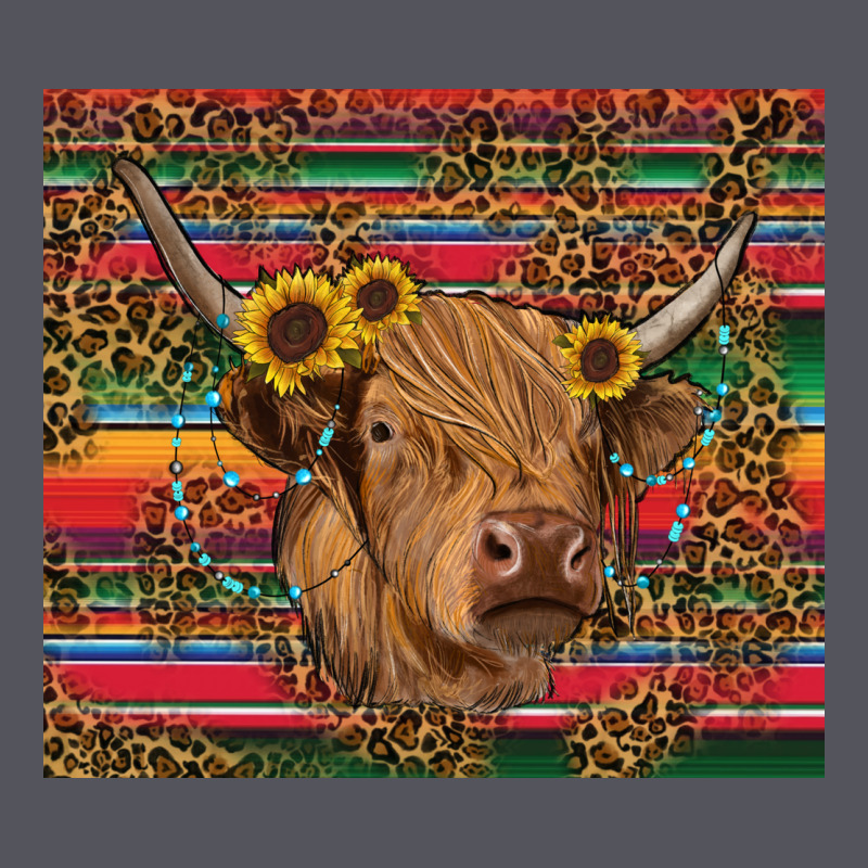 Serape Leopard Turquoise Sunflowers Cow Vintage Hoodie by RanaPortraitStore | Teevron