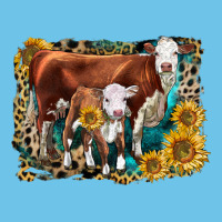 Hereford Cow And Hereford Calf With Leopard Premium Sweatshirt | Teevron