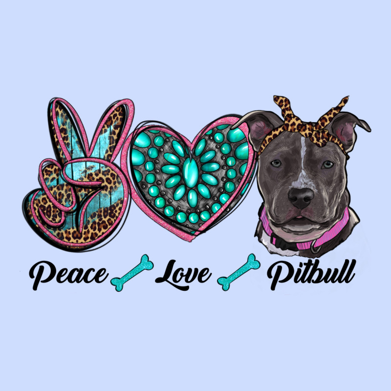 Peace Love Pitbull Urban Heavy Tee by RanaPortraitStore | Teevron