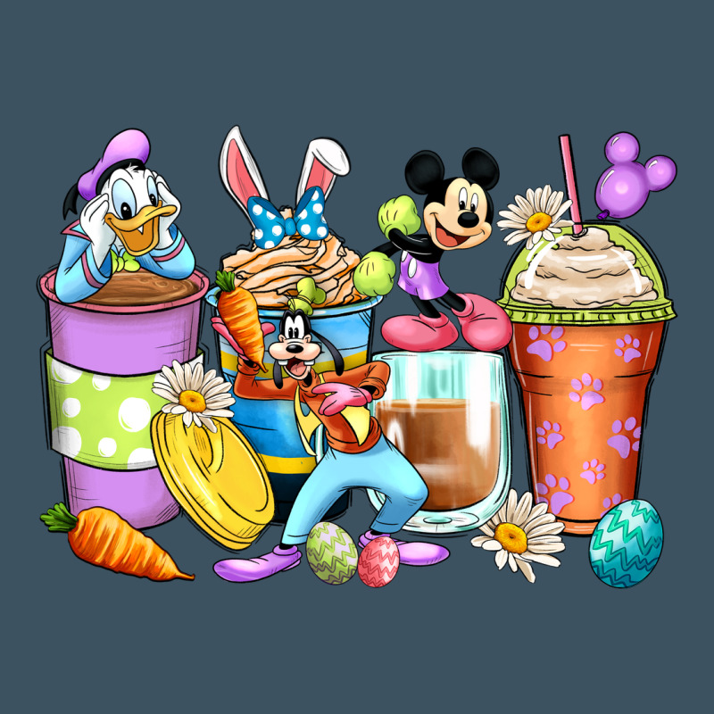 Easter Cartoon Characters Coffee Cups Urban Heavy Tee by Zillion Design Studio | Teevron
