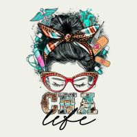 Nurse Cna Life Messy Bun Urban Heavy Tee | Teevron