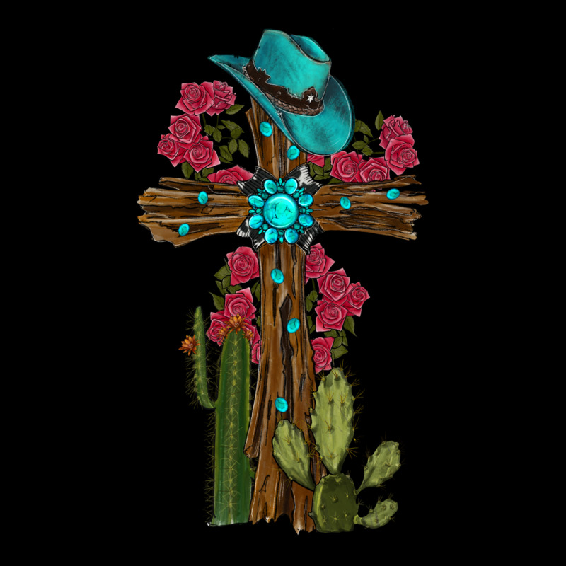 Gemstone Cross With Cactus Heavyweight Sweatshirt by RanaPortraitStore | Teevron