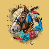 Haflinger Horse Floral Premium Sweatshirt | Teevron