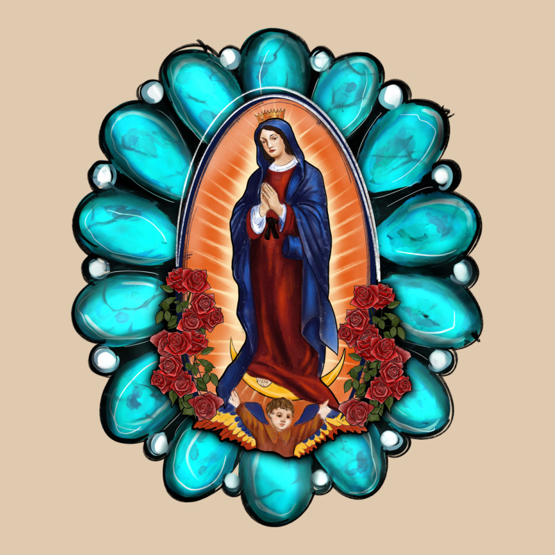 Gemstone Lady Of Guadalupe Heavyweight Sweatshirt by RanaPortraitStore | Teevron
