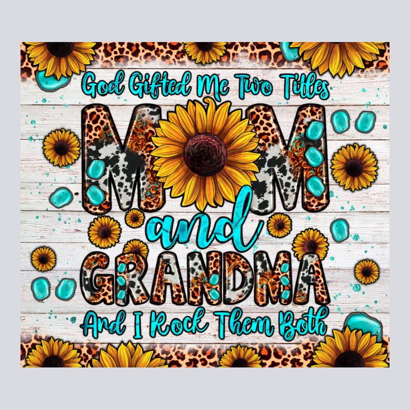 God Gifted Me Two Titles Mom And Grandma And I Rock Them Both Zipper Hoodie by JahusDesignShop | Teevron
