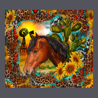 Western Horse And Sunflower Vintage Hoodie | Teevron