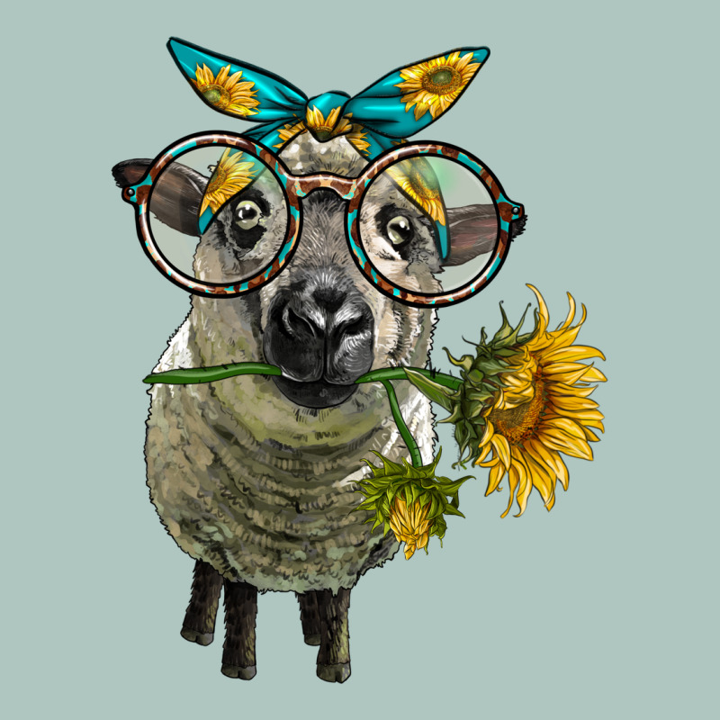 Cute Hempshire Sheep With Eyeglasses Premium Sweatshirt by LillyAllenDesigns | Teevron