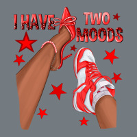Bright Red I Have Two Moods Afro Girl Sneakers Heavyweight Sweatshirt | Teevron