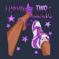 Purple I Have Two Moods Afro Girl Sneakers Heavyweight Sweatshirt | Teevron
