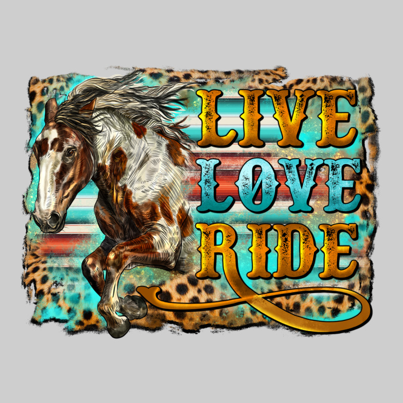 Live Love Ride Horse Premium Sweatshirt by LillyAllenDesigns | Teevron