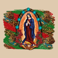 Mexican Flag Lady Of Guadalupe Distressed Backgrou Heavyweight Sweatshirt | Teevron