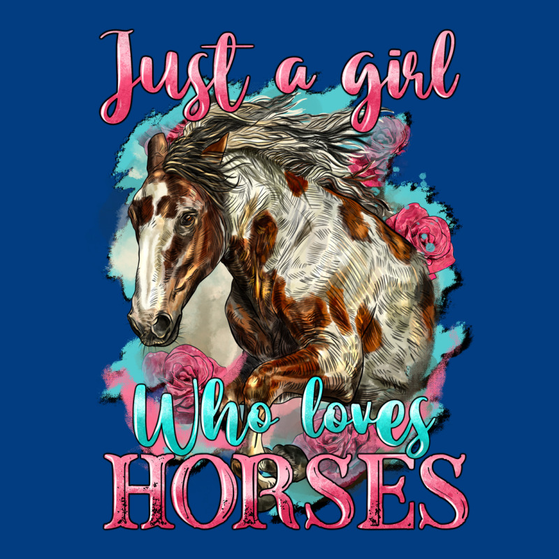 Just A Girl Who Loves Horses Mustang Premium Sweatshirt by LillyAllenDesigns | Teevron