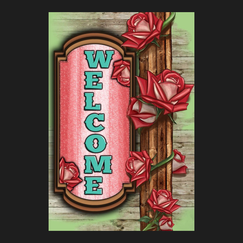 Western Red Roses Welcome Heavyweight Hoodie by LillyAllenDesigns | Teevron