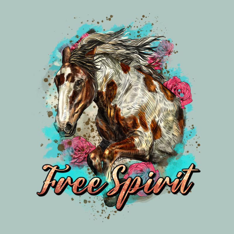 Free Spirit Mustang Horse Premium Sweatshirt by LillyAllenDesigns | Teevron